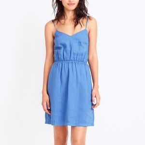 J. Crew Linen Cami Dress in Blue